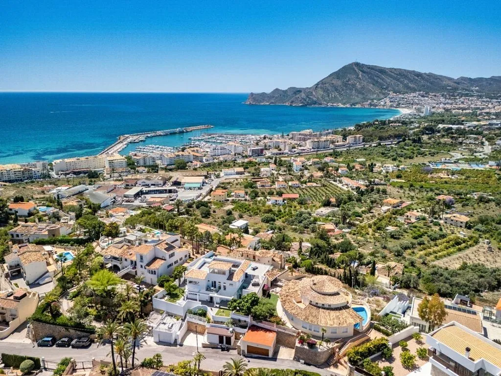 Vue aérienne - Contemporary Chalet with Pool in Altea Pueblo