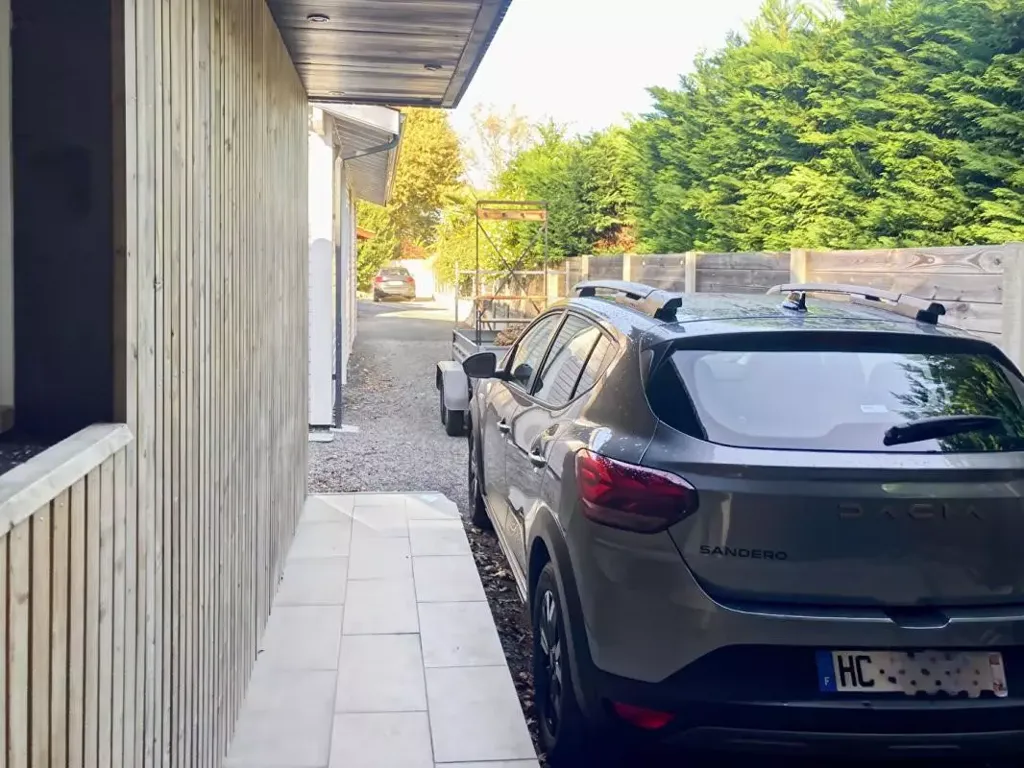 Extérieur - Maison Bois au Calme avec Piscine et Jacuzzi
