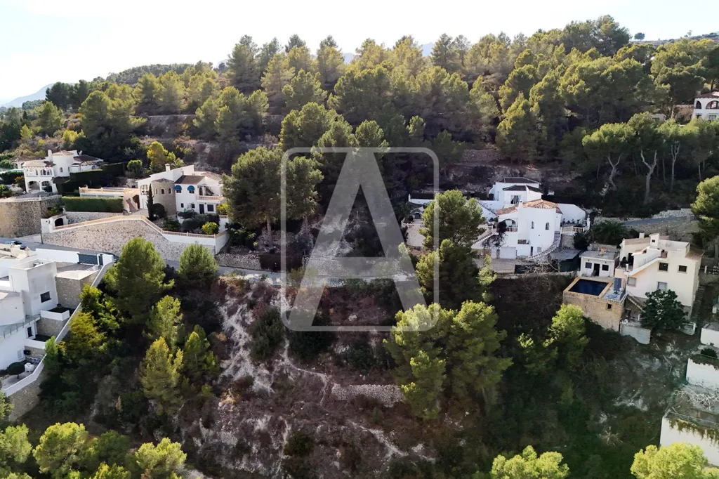 Õhuvaade - Urban Plot with Panoramic Sea Views in Benissa
