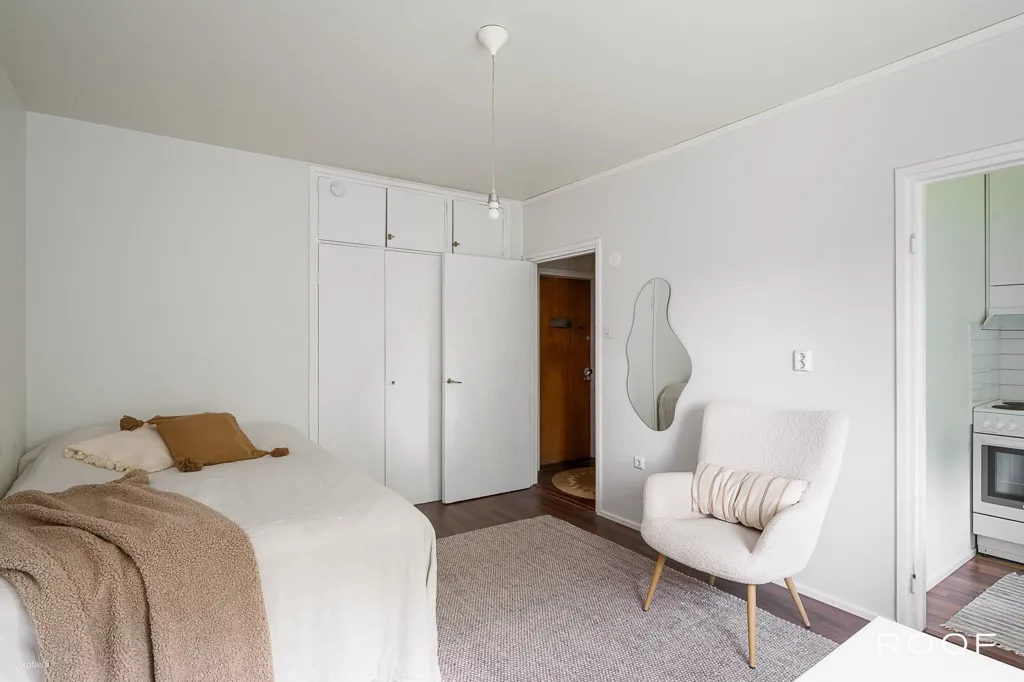 Camere da letto - Efficient One-Bedroom Flat with Garden View in South Haaga