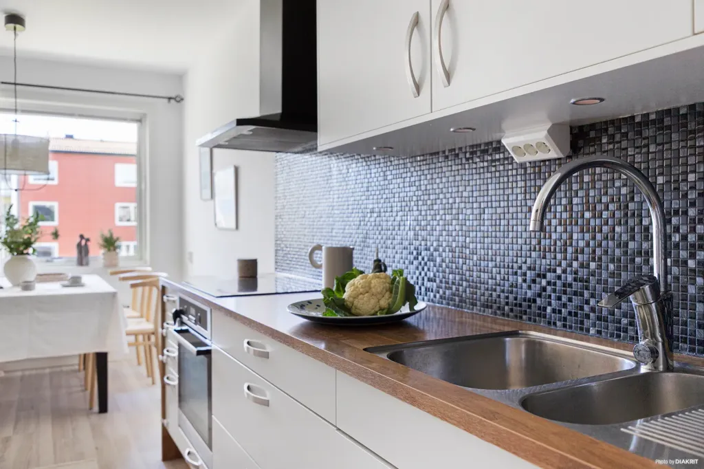 Cucina - Apartment with Balcony in Mölndal