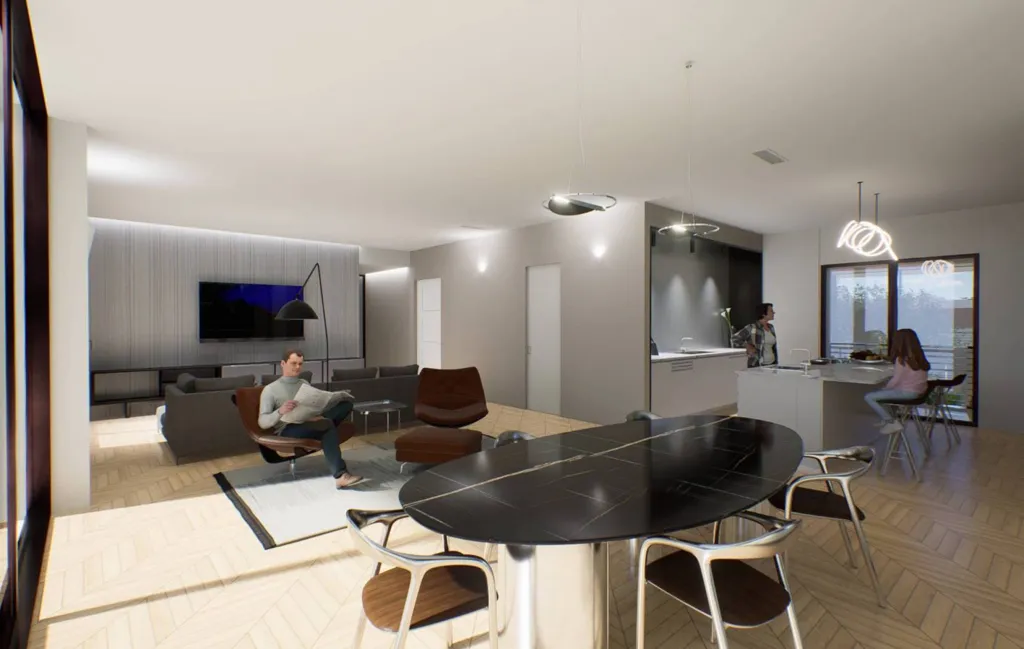 Dining Room - Luxury Flat with Terrace in Busto Arsizio