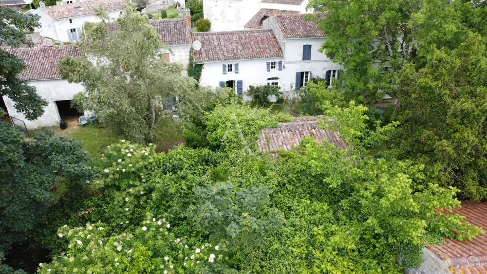 Õhuvaade - Historic Vineyard Estate with River View in Grezac