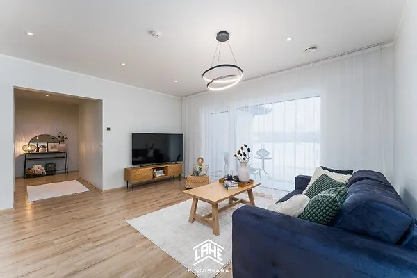 Living Room - Contemporary Brick House with Garden in Pärnu