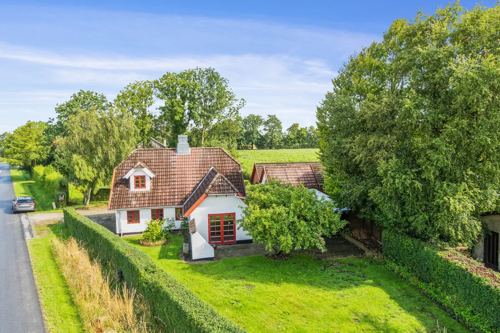 Vista aerea - Villa with Fireplace in Uldal, Vojens