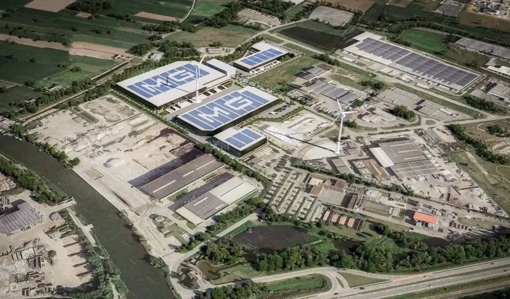 Vue aérienne - Bâtiment d'Entreprise Né à MG Park Kennedy à Gand