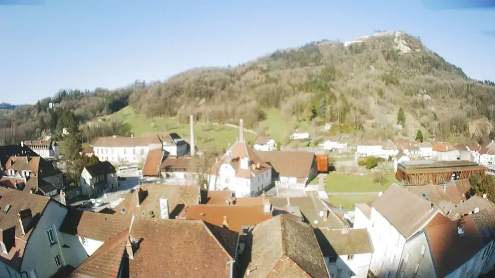 Vue aérienne - Maison avec Jardin à Salins-les-Bains