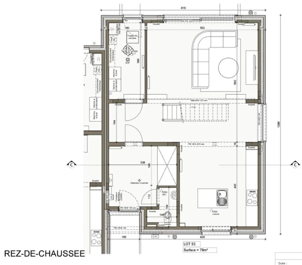 Plan - Maison Neuve avec Terrasse à Belgrade
