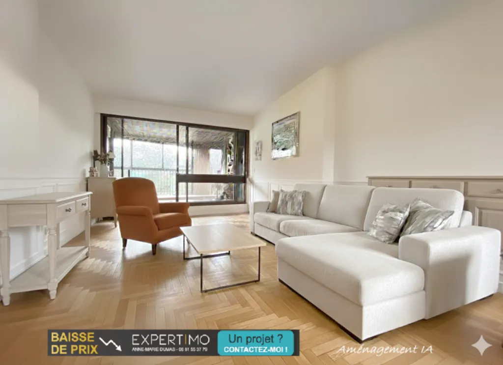 Séjour - Appartement avec Loggia et Vue Dégageée au Chesnay