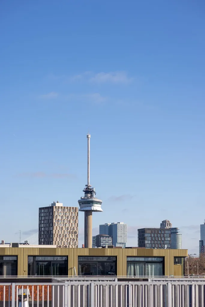 High-End Industrial Loft with Skyline View in Rotterdam