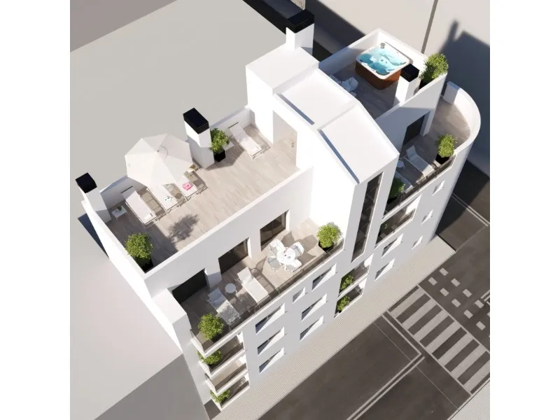 Vue aérienne - Residential Complex with Sea View in Torrevieja