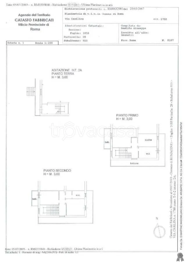 Terraced Villa with Garden in Latina