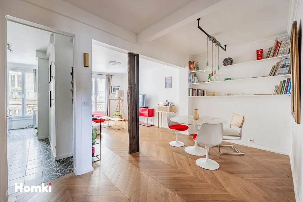 Salle à manger - Appartement T3 Rénové avec Cave à Paris 75017