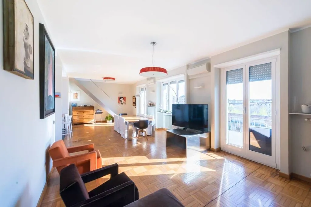 Séjour - Luxury Penthouse with Double Balcony in Milan