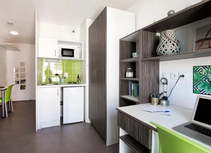 Cucina - Student Residence with Balcony in Lyon 7