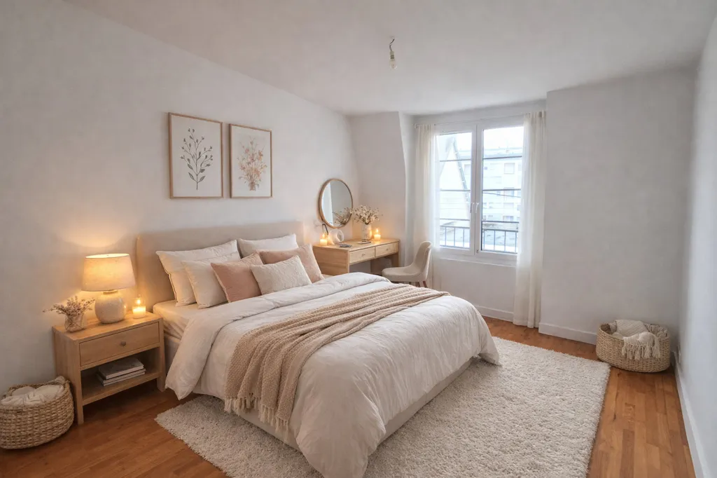Chambres - Appartement T3 avec Garage à Brest Lanrédé