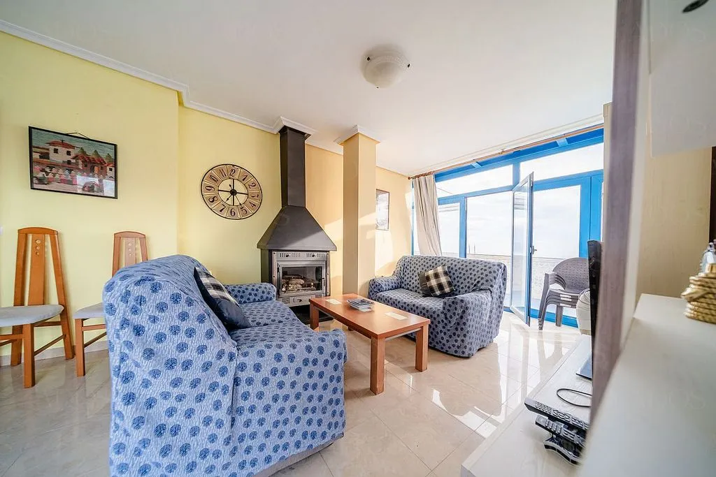 Living Room - Duplex Penthouse with Sea Views in Roquetas de Mar