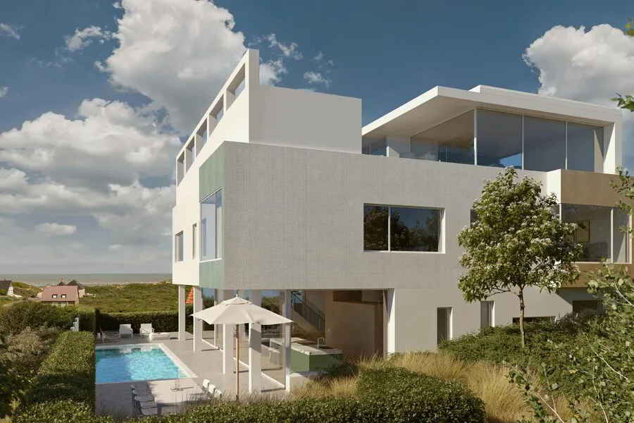 Exterior - Luxury Villa with Sea View in Oostduinkerke
