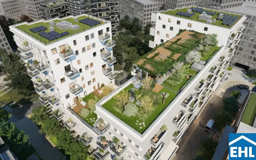 Vue aérienne - Modern Apartments with Park Access in Vienna