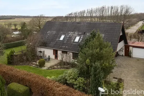 Vue aérienne - Spacious Villa with Garden in Vinderup