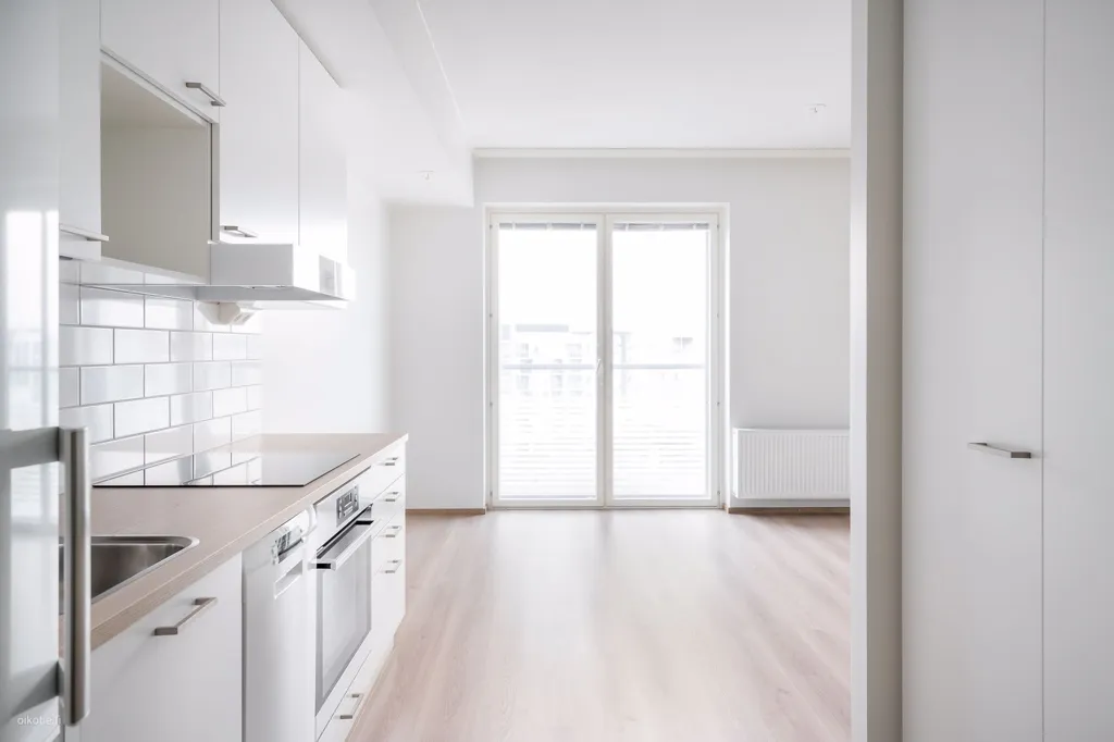 Cucina - Modern Studio Flat with Balcony in Vermonniitty, Espoo