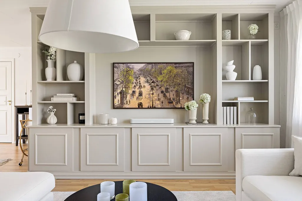 Living Room - Renovated Apartment with Balcony in Kungsbacka
