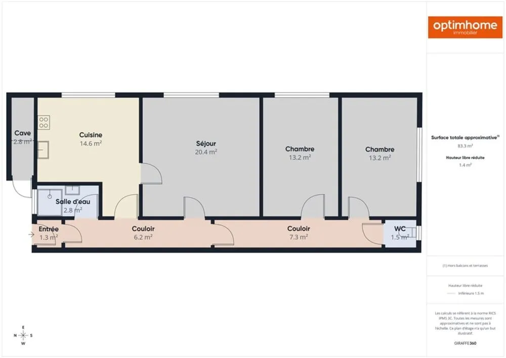 Spacious 3-Bedroom Apartment in Chasse-sur-Rhône