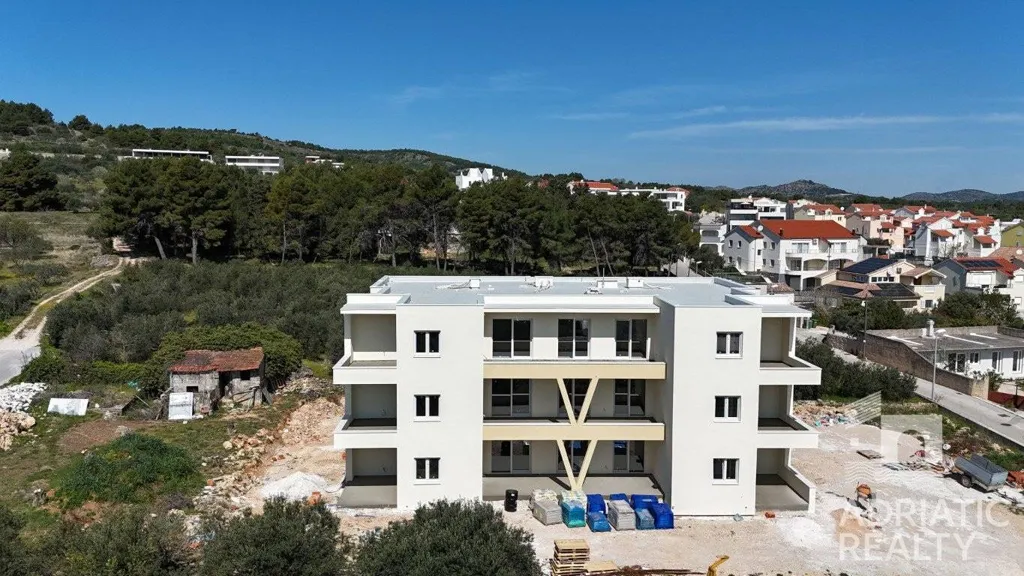 Aerial - Modern Apartment with Sea View in Vodice