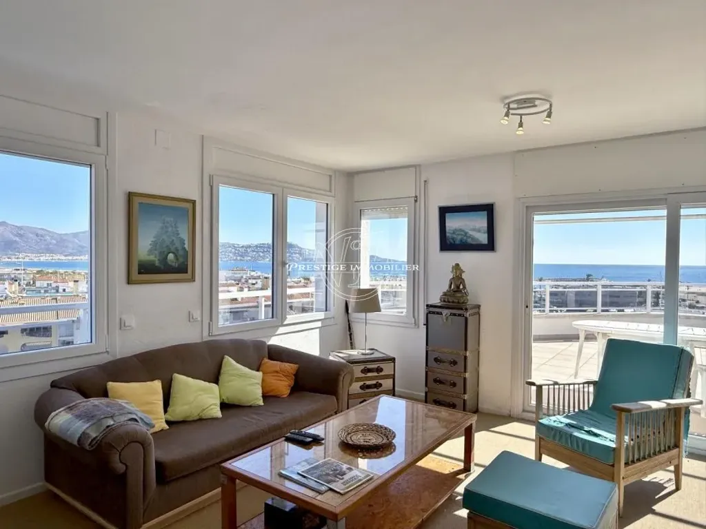 Séjour - Penthouse with Sea View in Empuriabrava