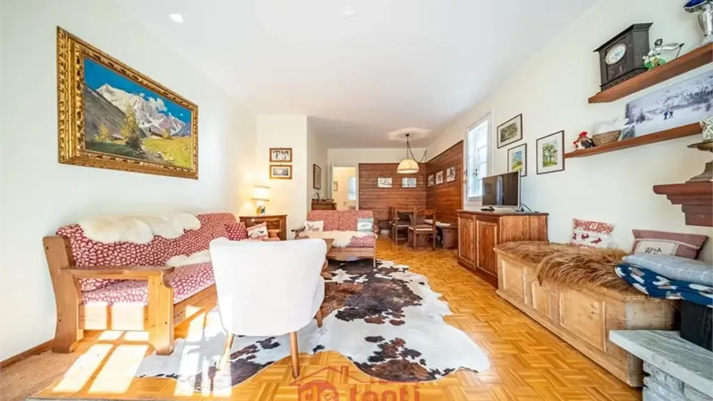 Living Room - Apartment with Mountain View in Madesimo