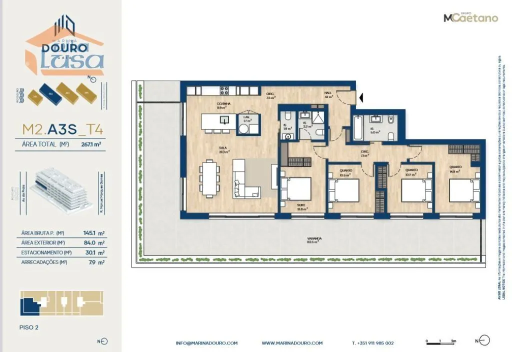 Plaan - Luxury Flat with Terrace in Vila Nova de Gaia