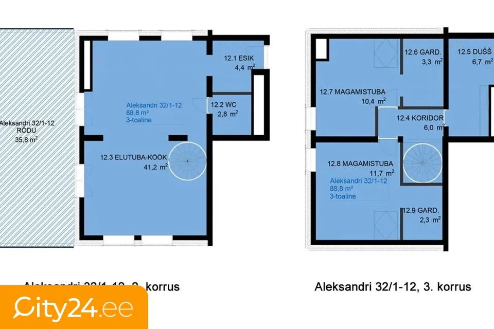 Appartement 3 pièces à Tartu linn