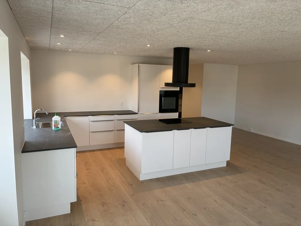 Cuisine - Renovated Apartment with Balcony in Hammershøj