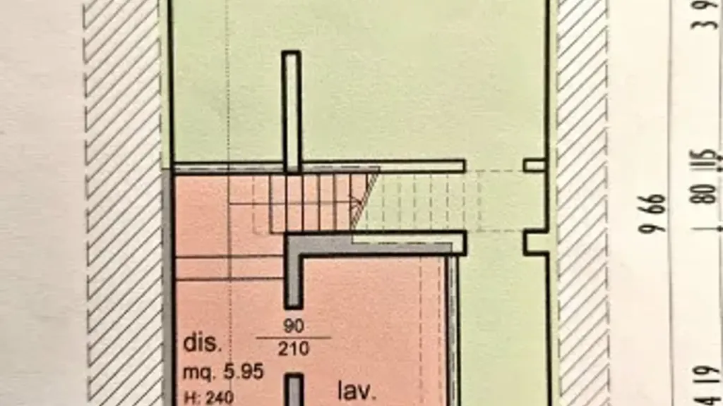 Plaan - Terraced House with Loft in Guastalla