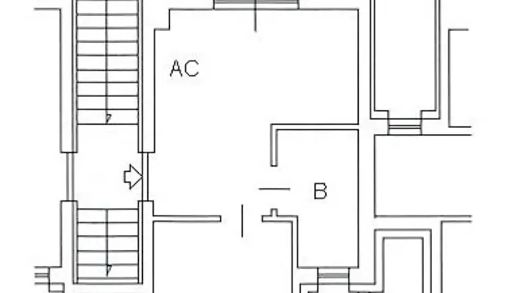 Plan - Modern 2-Bedroom with Double Terrace in Rome