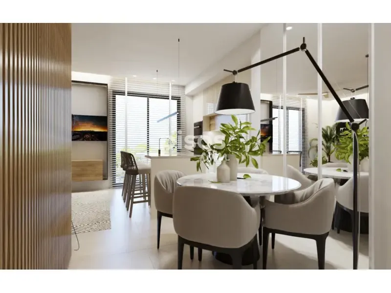 Sala da pranzo - Modern Apartment with Golf Resort Access in Murcia