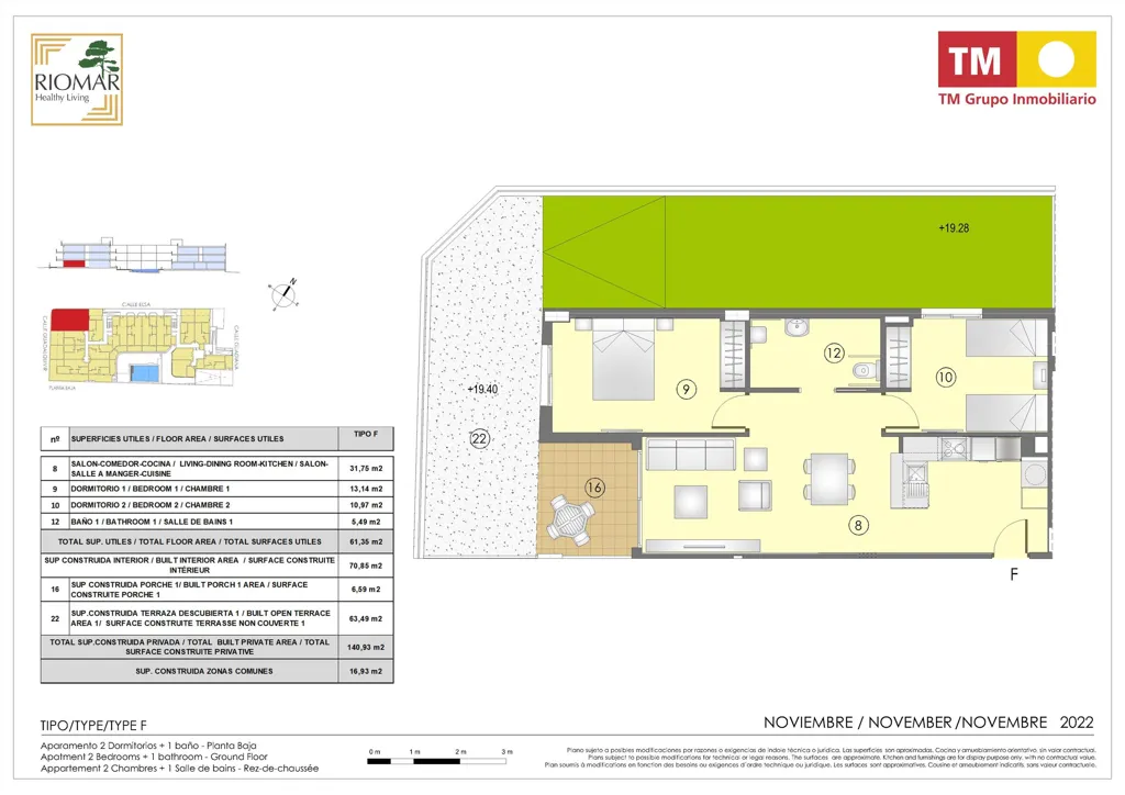 Plan - Modern Apartment with Pool in Mil Palmeras