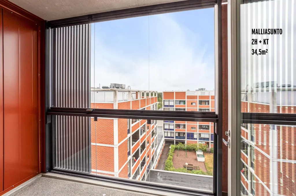 Balcon - Modern Flat with Balcony in Espoo Olari