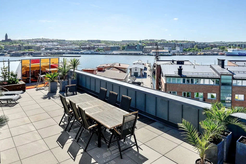 Terrasse - Apartment with Balcony and Solari in Eriksberg