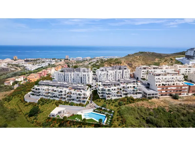 Vue aérienne - New Flat with Terrace in Manilva