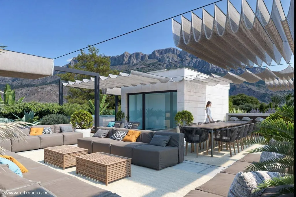 Terrasse - Luxury Villa with Pool in Altea Golf