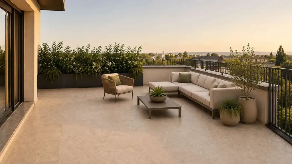 Terrass - Contemporary Trilocale with Terrace in Cellatica