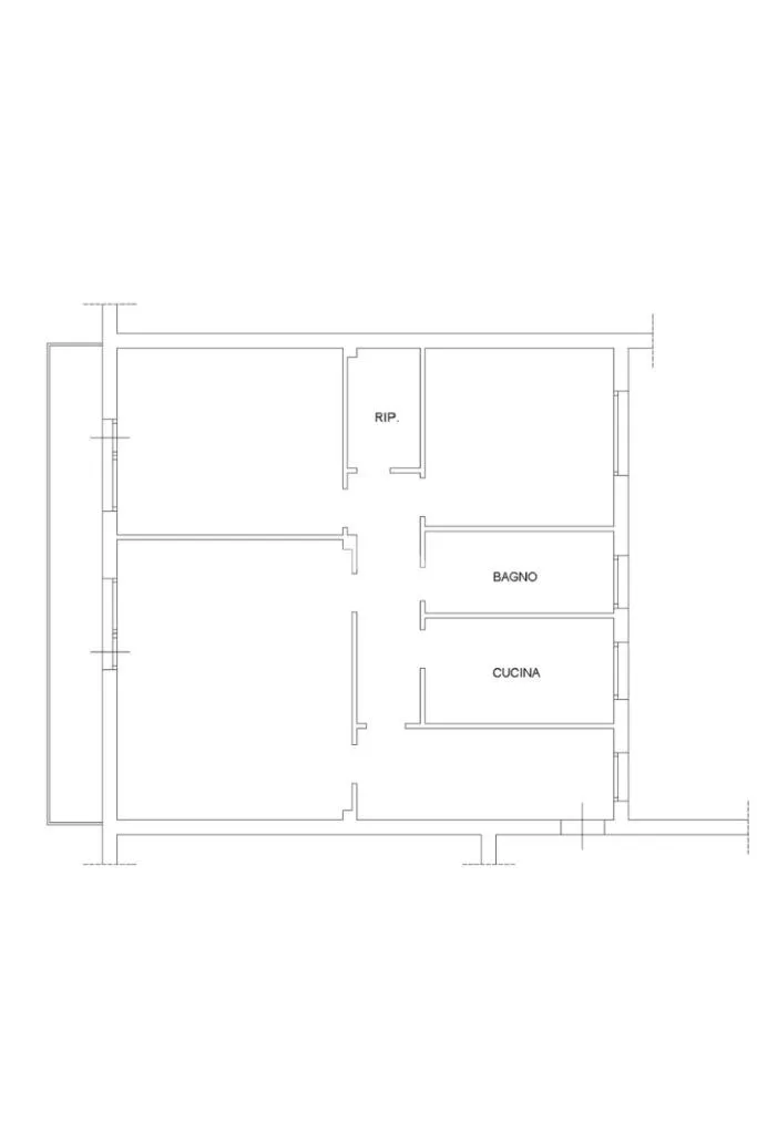 Plaan - Triplex with Terrace in Torre Maura, Rome