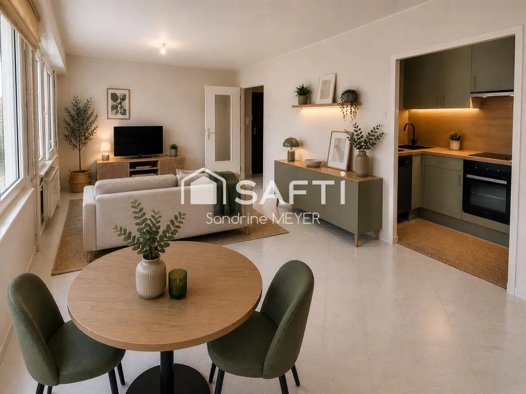 Soggiorno - 1-Bedroom Apartment with Balcony in Hœnheim