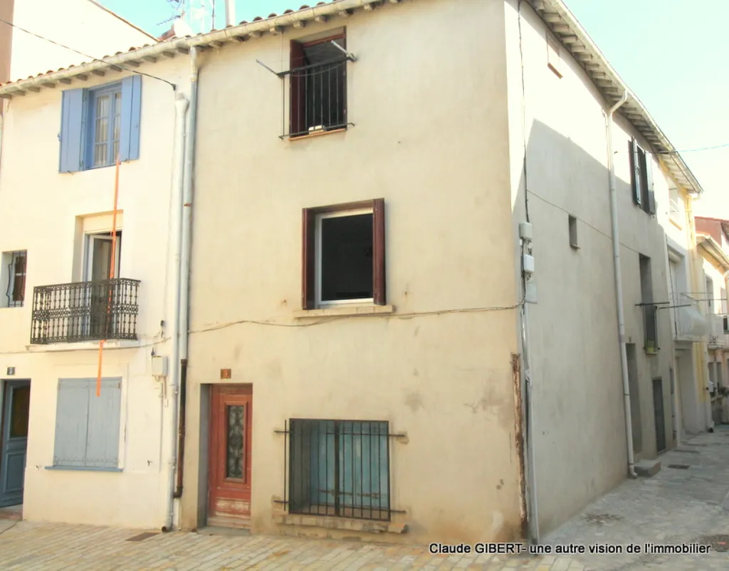 Extérieur - Maison de Village T4 avec Garage à Mèze