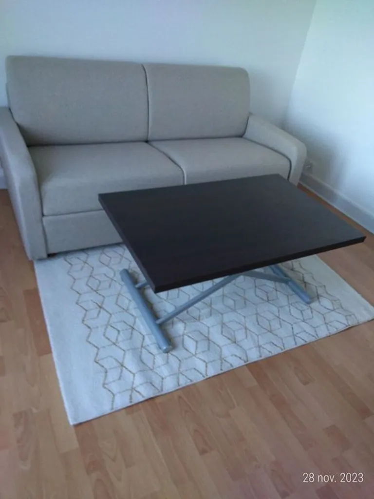 Séjour - Studio Meublé avec Balcon à Issy-les-Moulineaux