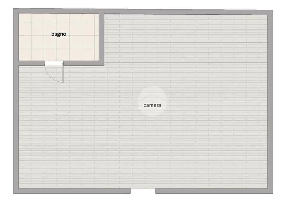 Floor Plan - Modern Studio in Rione Alto, Naples