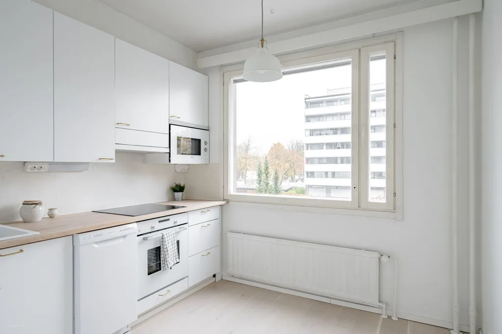 Köök - Bright Apartment with Sea View in Turku
