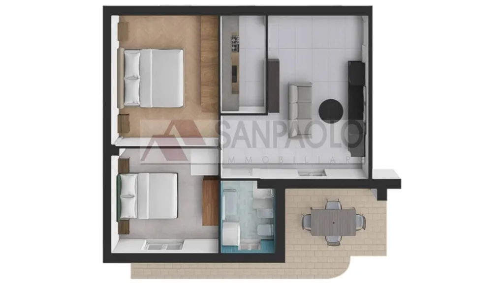 Plan - Spacious 3-Bedroom Apartment in Alba