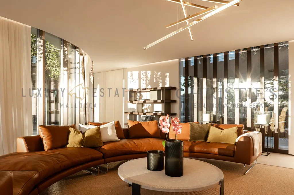 Living Room - Contemporary Villa with Sea Views in Bendinat